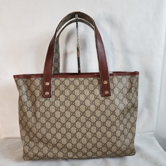 GUCCI GG Supreme Web Loop Tote Bag - Picture 5 of 13